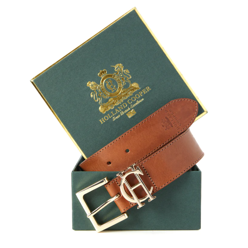 Holland Cooper HC Classic Logo Belt - Tan-2